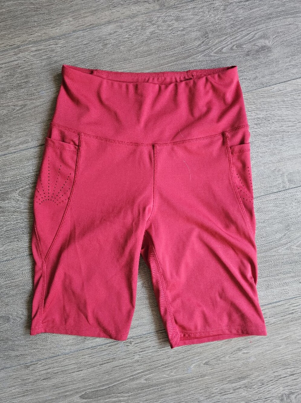 Adrienne Vittadini Hot Pink Bike Shorts with Vent Details